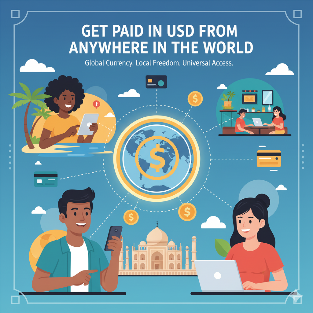 how to get paid in usd