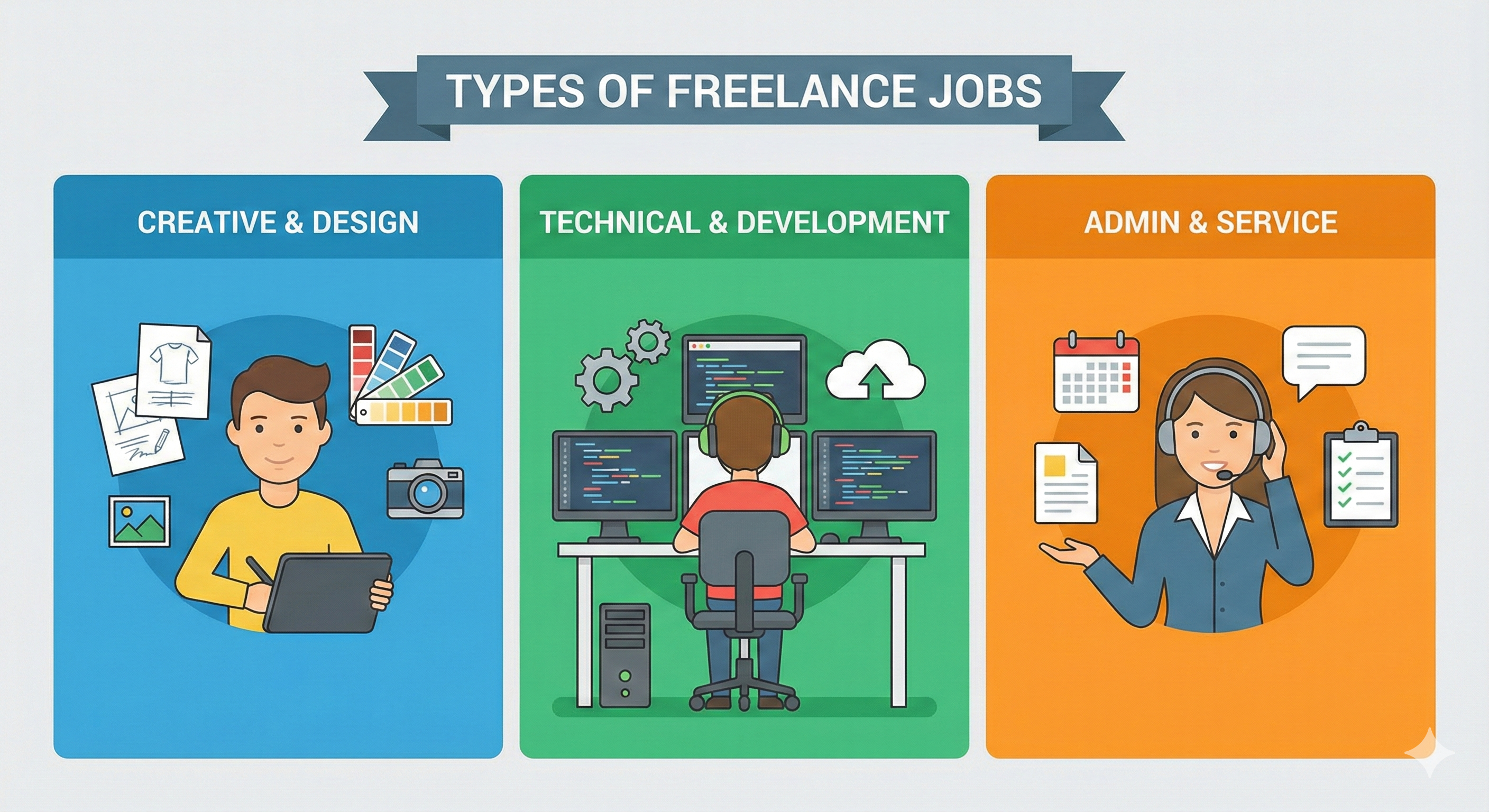 types of freelance jobs